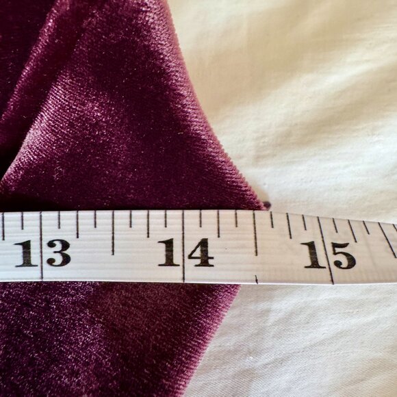 Zara Burgundy Velvet Corset Mini Dress - Picture 14 of 16